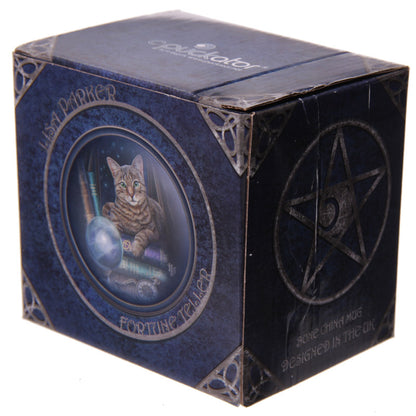 Lisa Parker Fortune Teller Cat Porcelain Mug - Collection Display