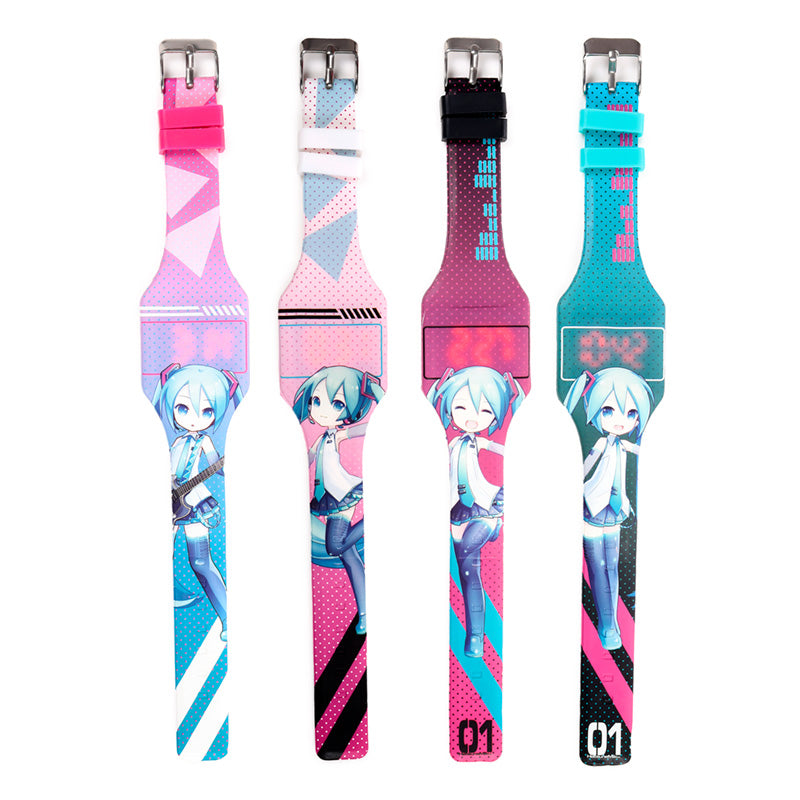 Hatsune Miku Silicone Digital Watch - Side View
