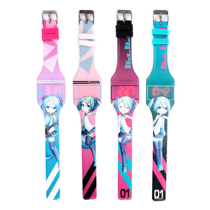 Hatsune Miku Silicone Digital Watch - Side View