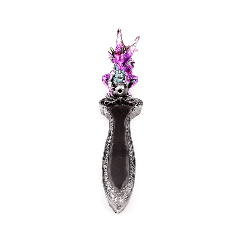 Decorative Mini Amethyst Dragon Incense Burner