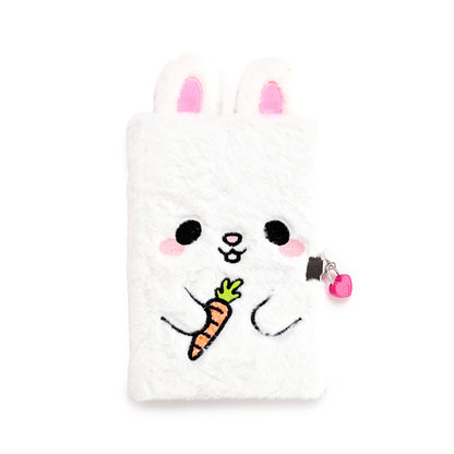 Open Plush A5 Notebook showing lined pages