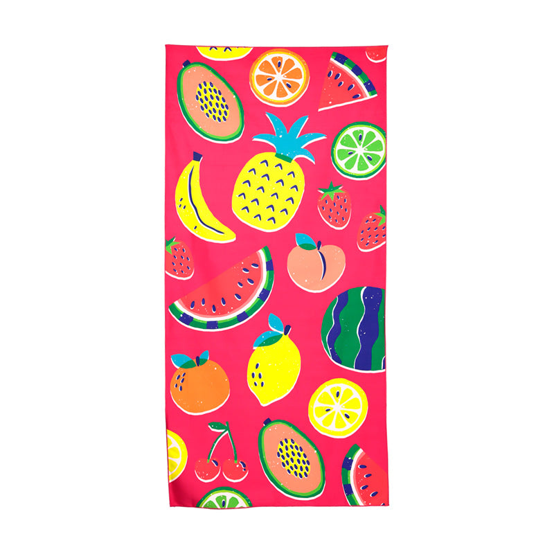 Colourful Summer Fruits Microfibre Beach Towel