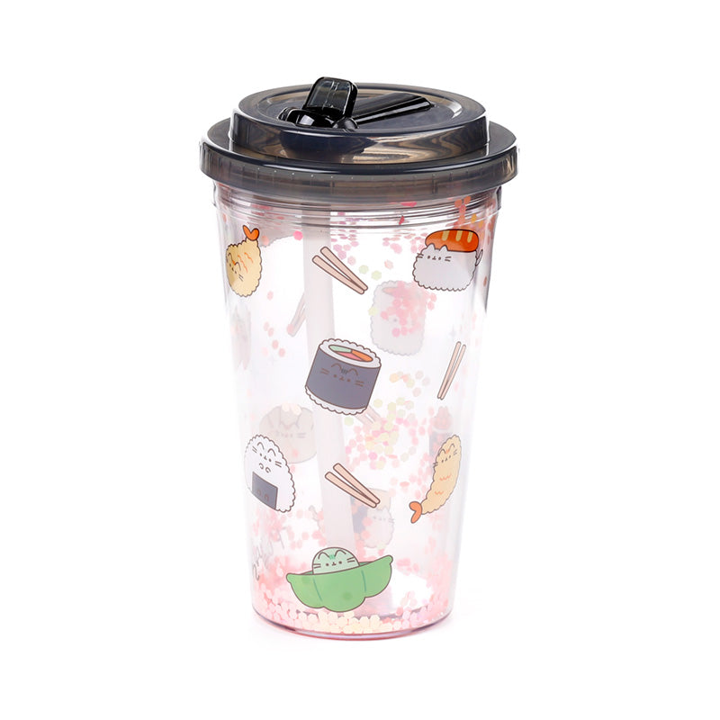 Durable Shatterproof Cup with Pusheen Design