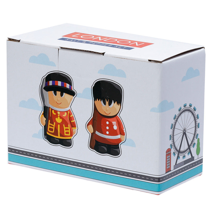 Close-up of London Guardsman Salt Shaker