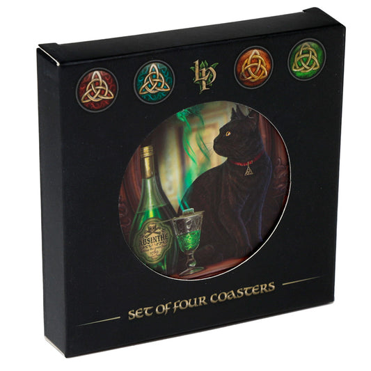 Lisa Parker Magic Cats Cork Coaster Set - Design 1