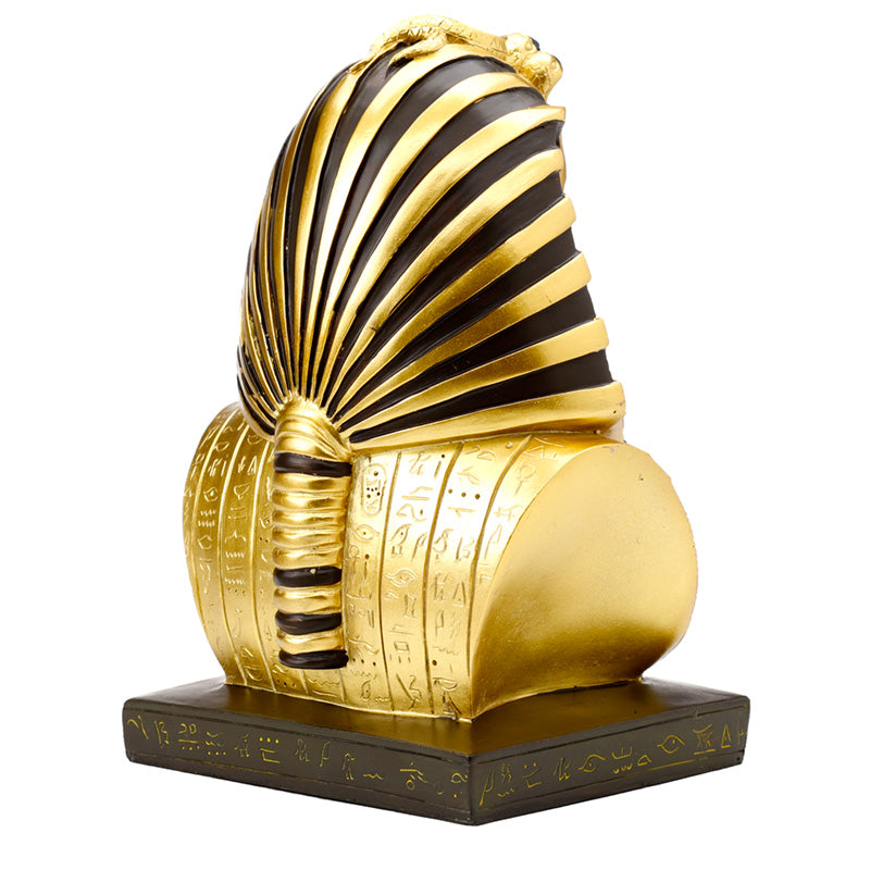 Elegant Gold Egyptian Tutankhamen Bust