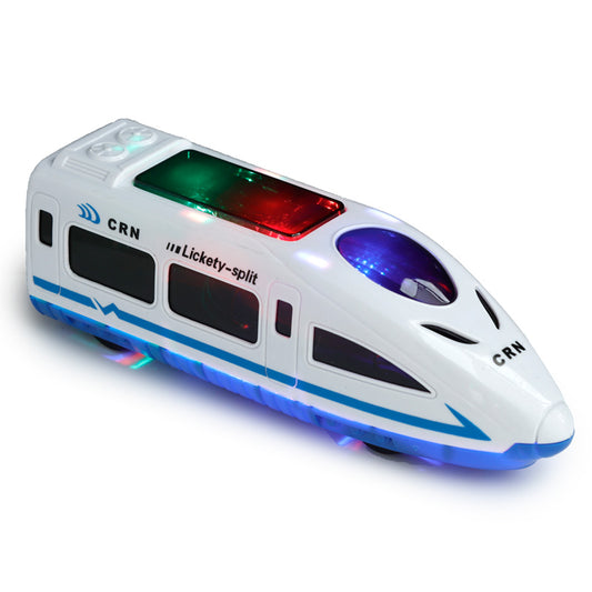 Kids Friction Light & Sound High Speed Train Toy