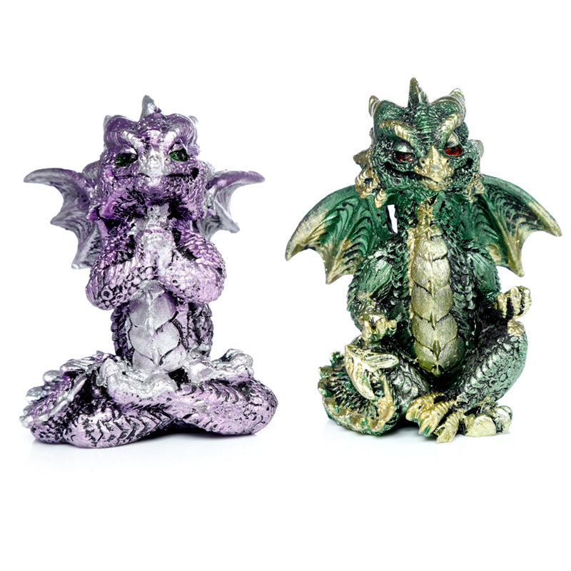 Elements Yoga Peace Dragon Ornament - Front View