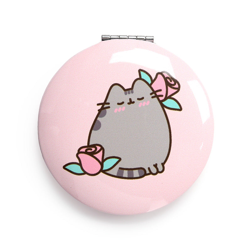 Pusheen the Cat Compact Mirror in a stylish handbag