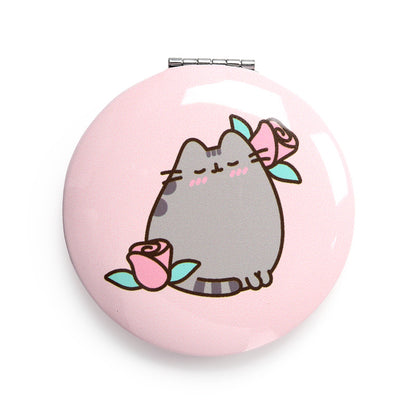 Pusheen the Cat Compact Mirror in a stylish handbag