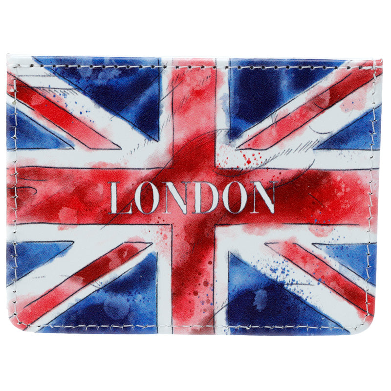 Elegant London-themed card holder wallet
