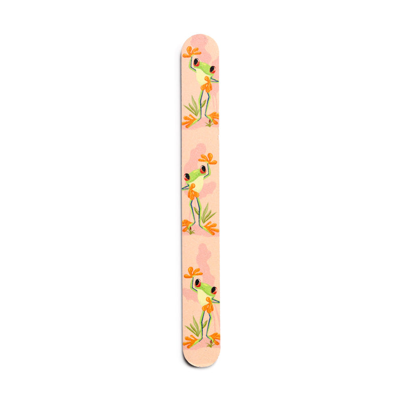Tropical Fruits Nail File displayed on a beauty table