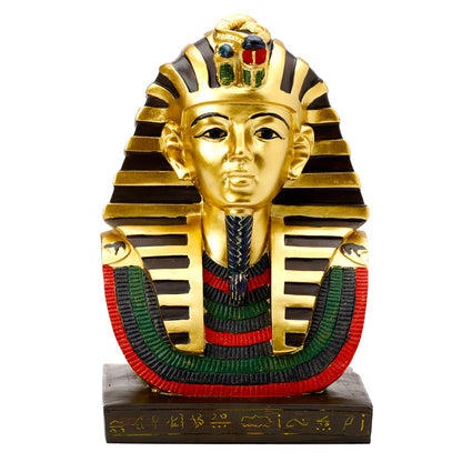 Side view of Gold Egyptian Tutankhamen Bust