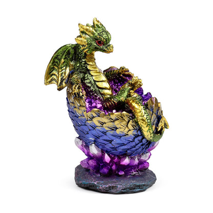 Elements Dragon Hatching Crystal Egg with Shimmering Finish