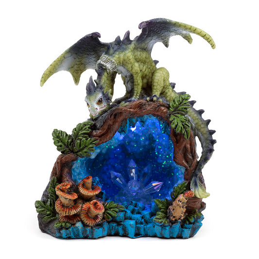 Elements Dragon LED Woodland Crystal Cave front view