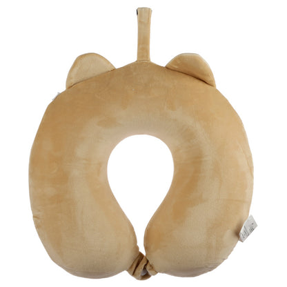 Soft and supportive Shiba Inu travel pillow for comfort