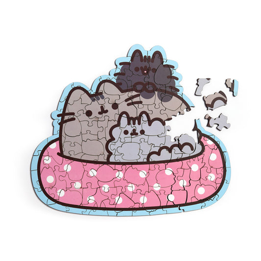 Vibrant artwork of Pusheen the Cat puzzle pieces