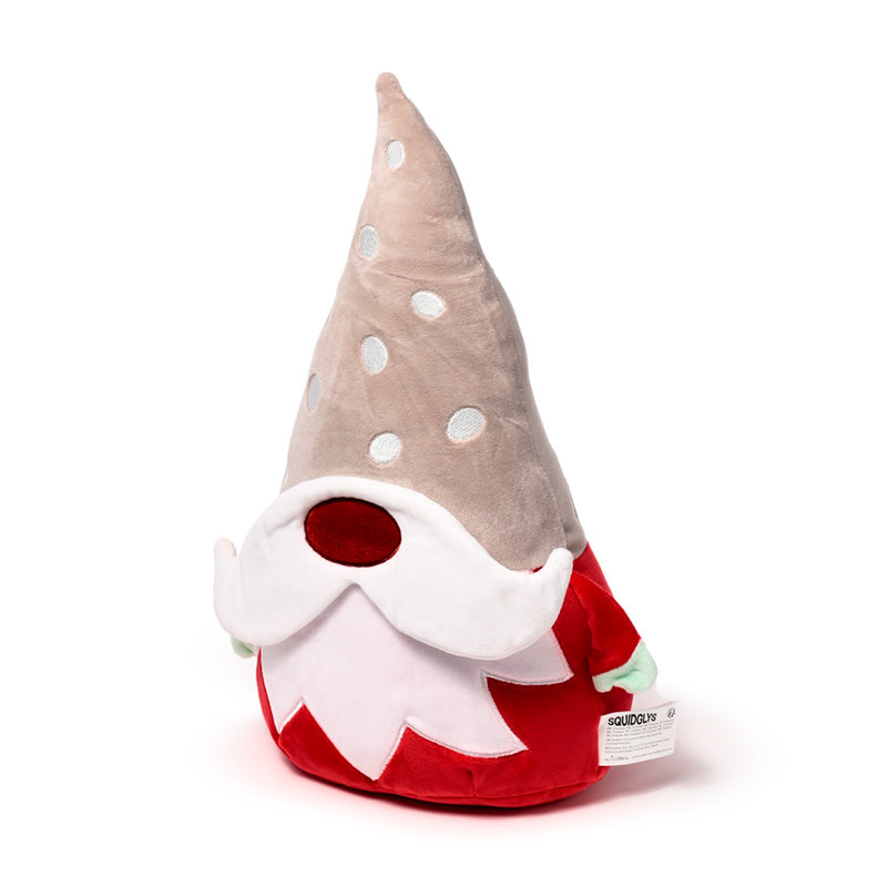 Squidglys Plush Toy - Christmas Gonk on a festive table