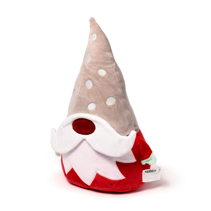 Squidglys Plush Toy - Christmas Gonk on a festive table