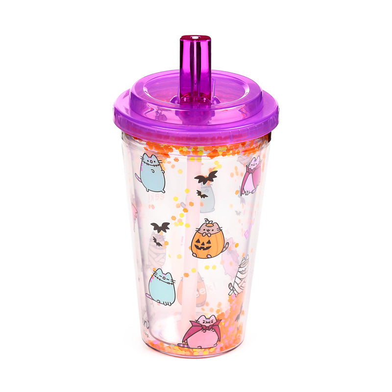Durable Pusheen the Cat Cup with Straw