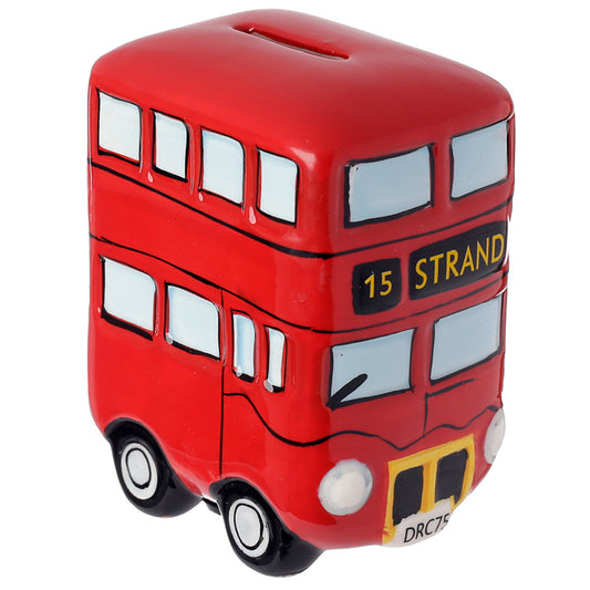 Charming Ceramic Red Routemaster Bus Money Box