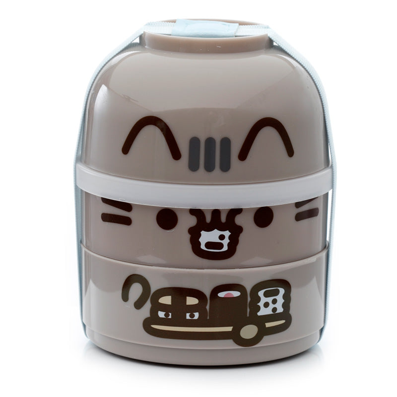 Pusheen the Cat Bento Round Stacked Lunch Box - Front View