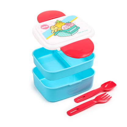Pusheen Bento Lunch Box with Fruit Design