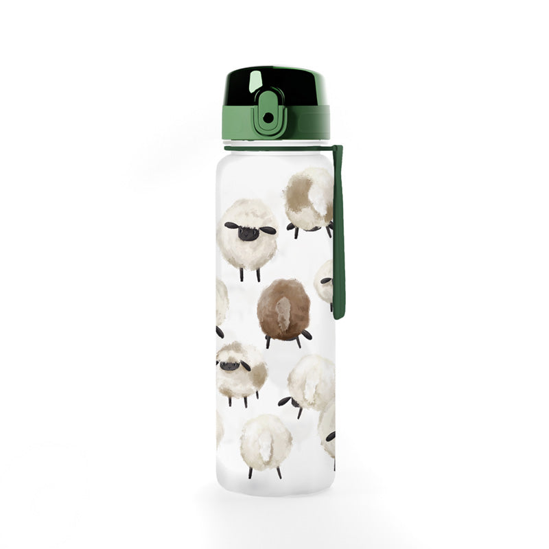 600ml Shatterproof Water Bottle with Sheep Design