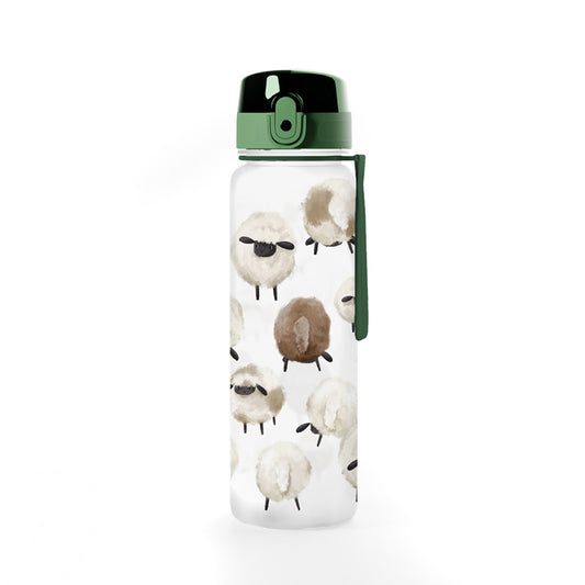 600ml Shatterproof Water Bottle with Sheep Design