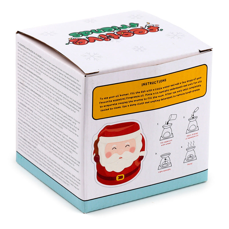 Ceramic Santa Oil Burner with holiday scents