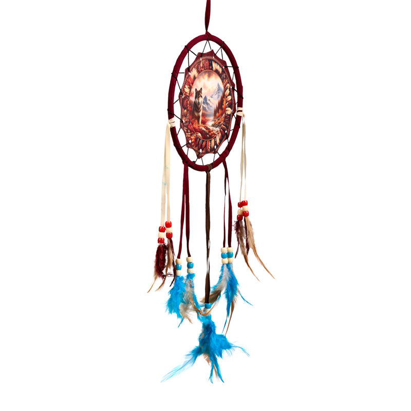 Decorative Autumnal Wolf Dreamcatcher