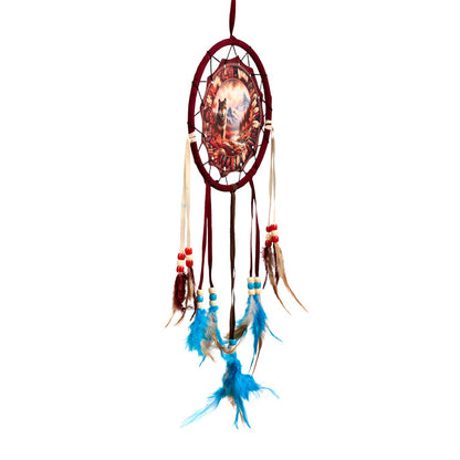 Decorative Autumnal Wolf Dreamcatcher