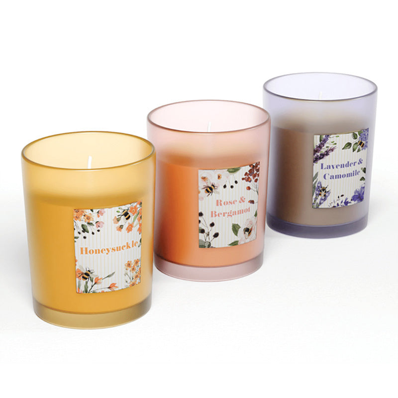 Nectar Meadows Scented Votive Candle in elegant glass holder