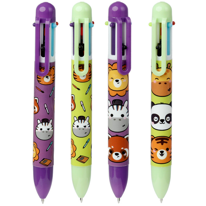 Adoramals Wild Multi-Colour Pen Set - 6 vibrant shades
