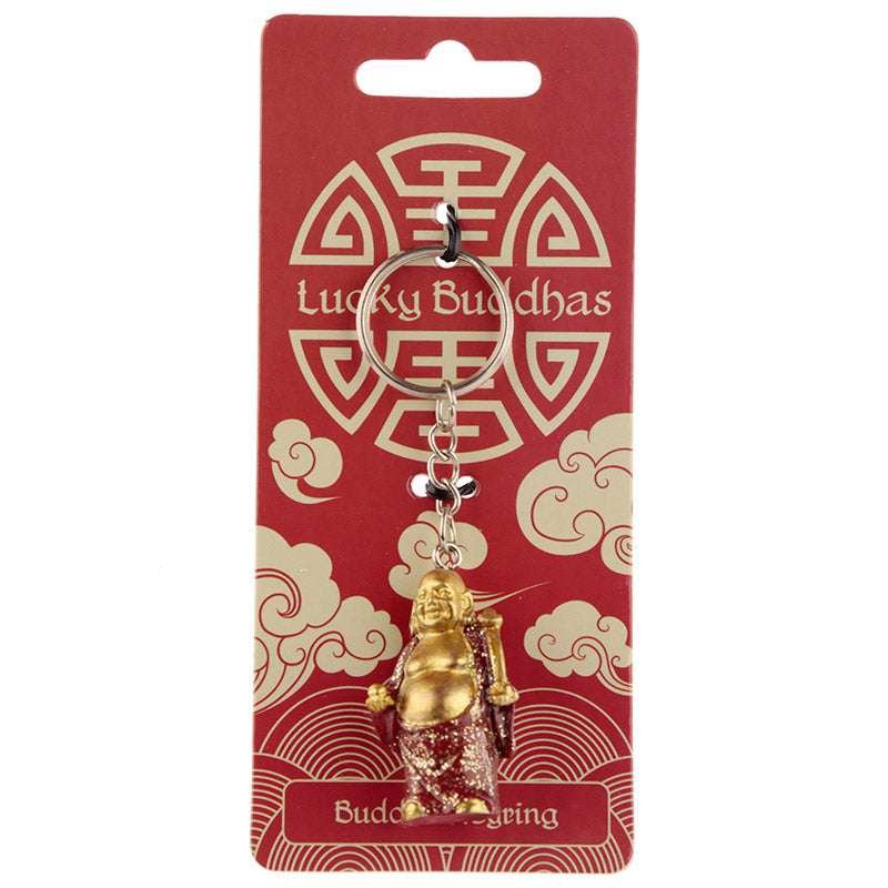 Lucky Buddha Novelty Keyring - keychain display