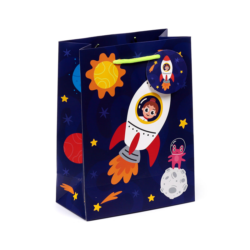 Space Cadet Medium Gift Bag with cosmic design