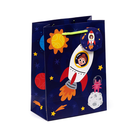 Space Cadet Medium Gift Bag with cosmic design