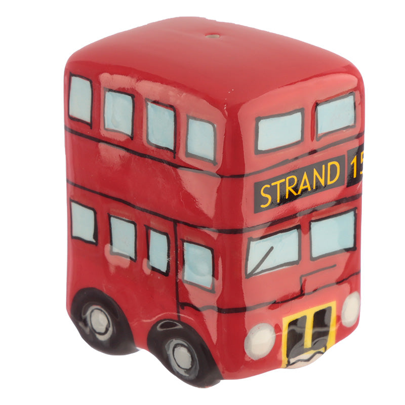 Routemaster Bus Salt & Pepper Shakers on dining table