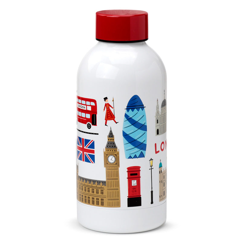 London-themed reusable drinks bottle for eco-conscious consumers
