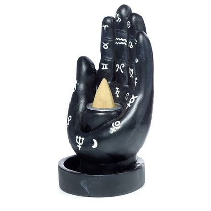 Close-up of Mantric Hand incense burner