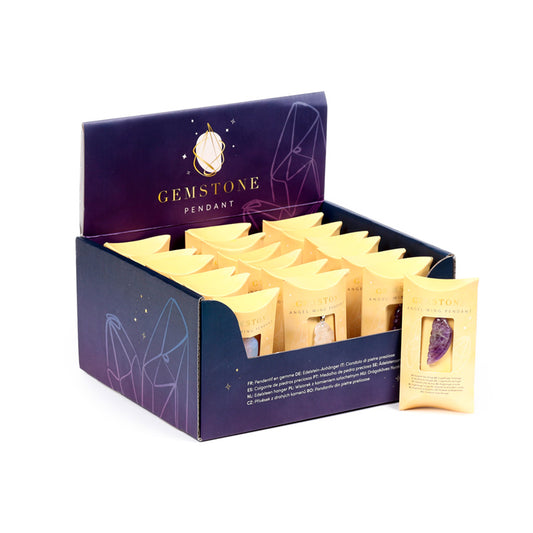 Gemstone Pendant in Angel Wing design