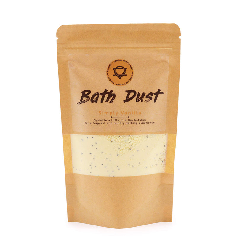 Handmade Bath Dust - Simply Vanilla in a decorative jar