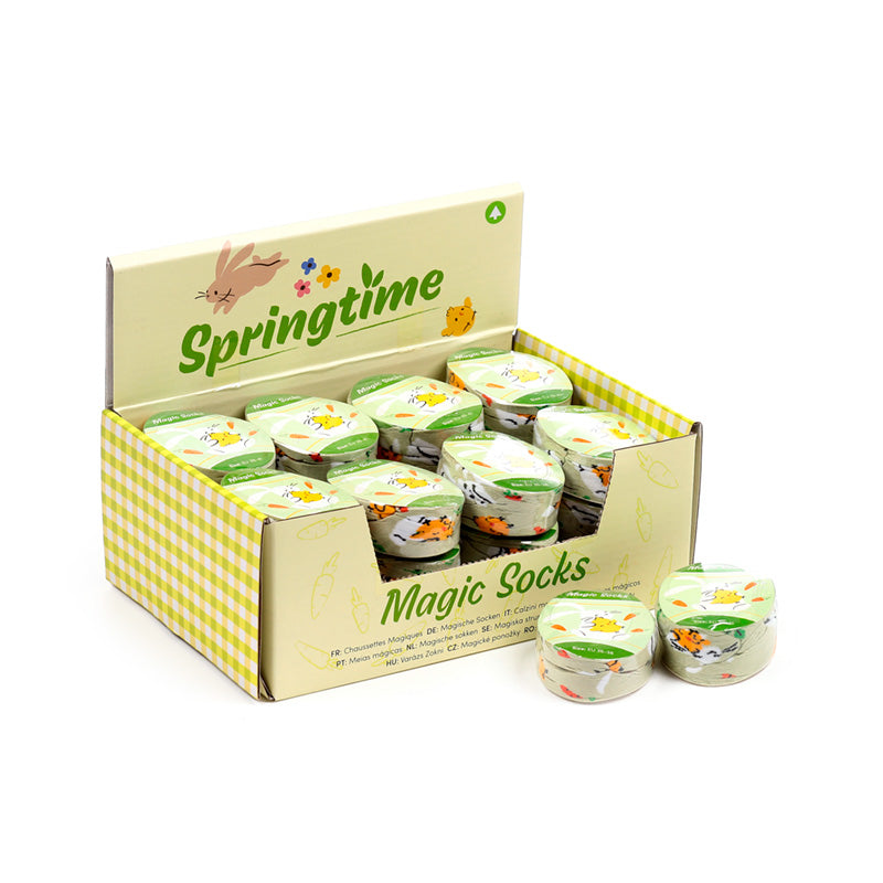 Springtime Compressed Magic Socks in vibrant colours