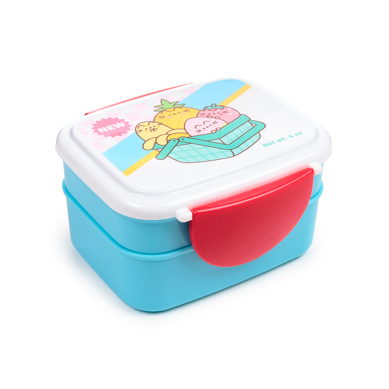 Pusheen the Cat Bento Clip Lock Lunch Box with Cutlery