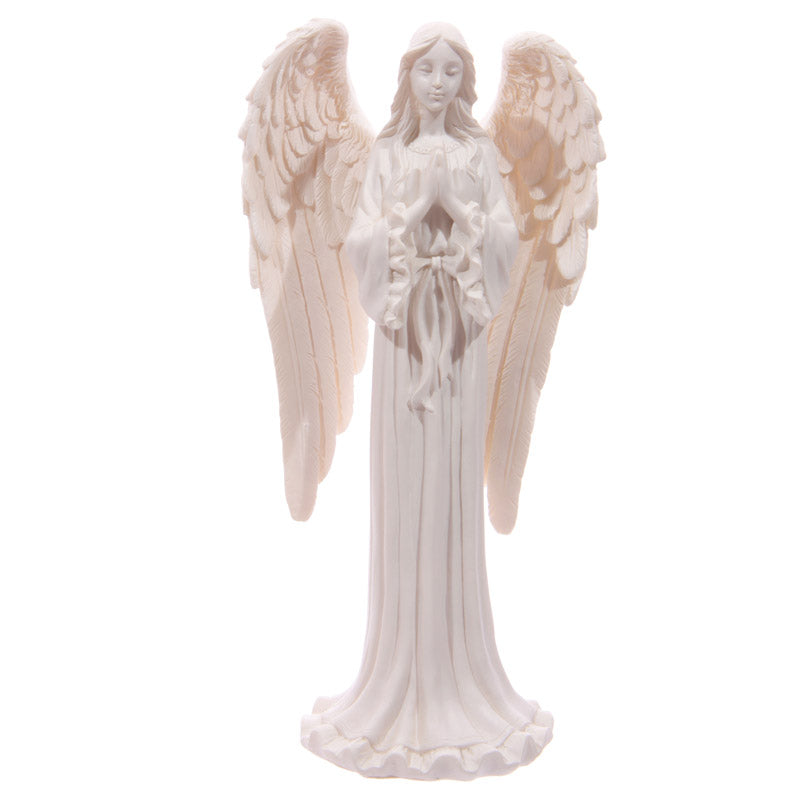 Angel figurine as a decorative accent in a home