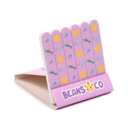 Nail File Matchbook with playful cat designs