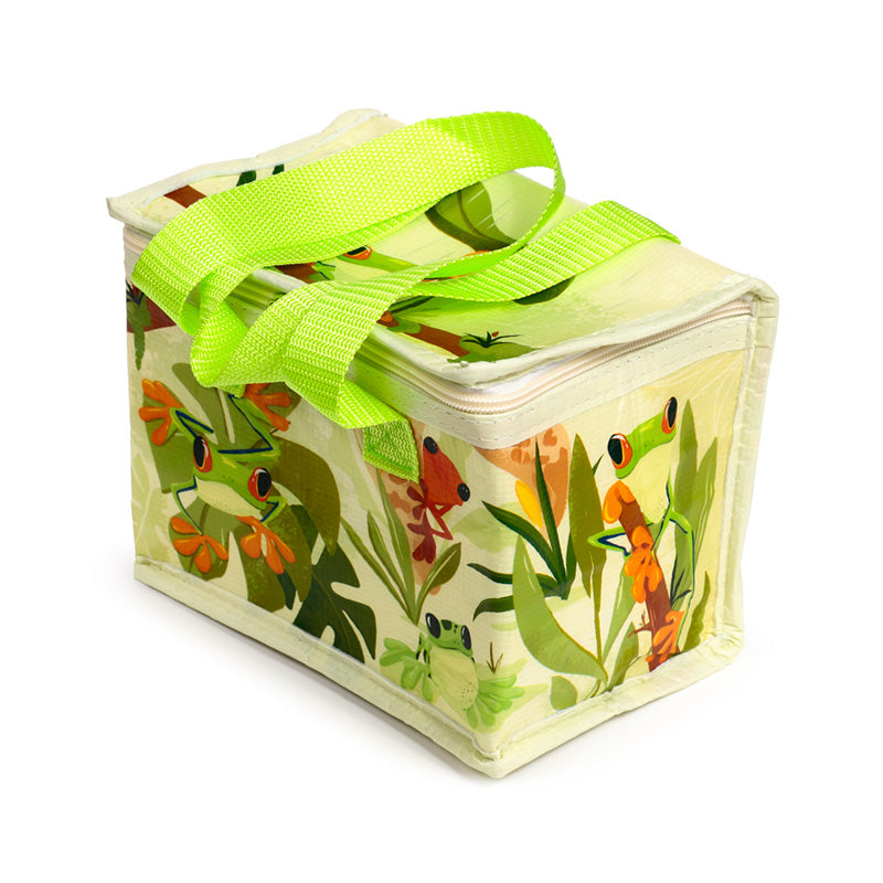 Vibrant Tropical Frogs RPET Cool Bag for summer outings