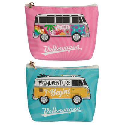 VW T1 Camper Bus PVC Purse with surf adventure design