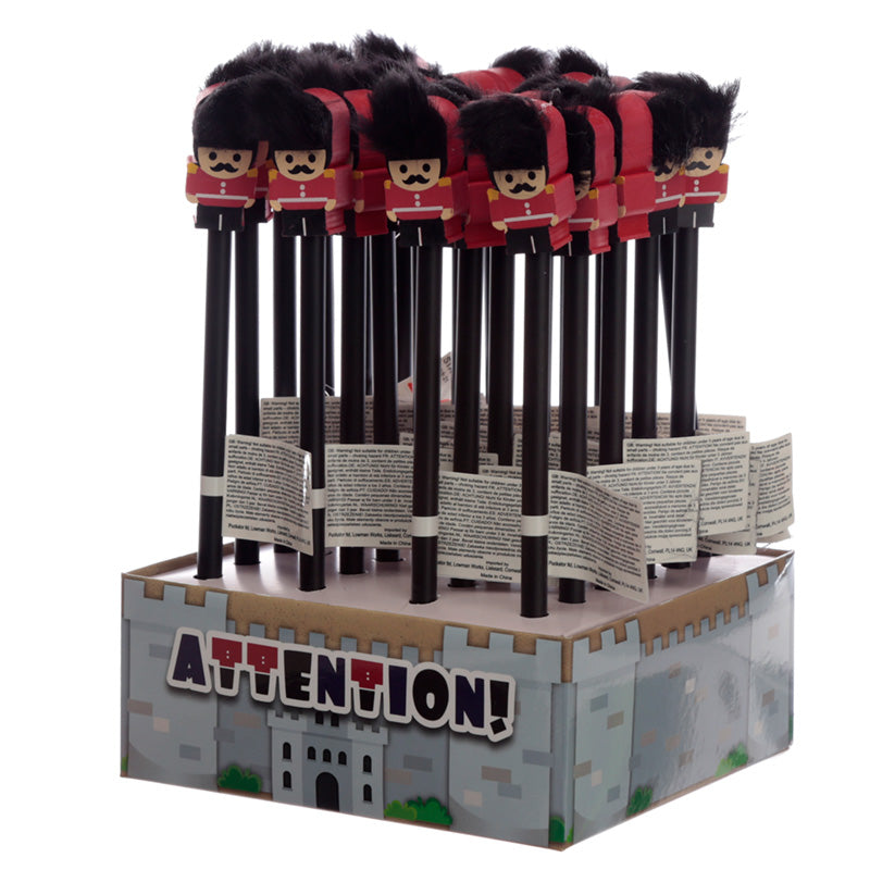 Close-up of Fun Guardsman Pencil and Eraser Set