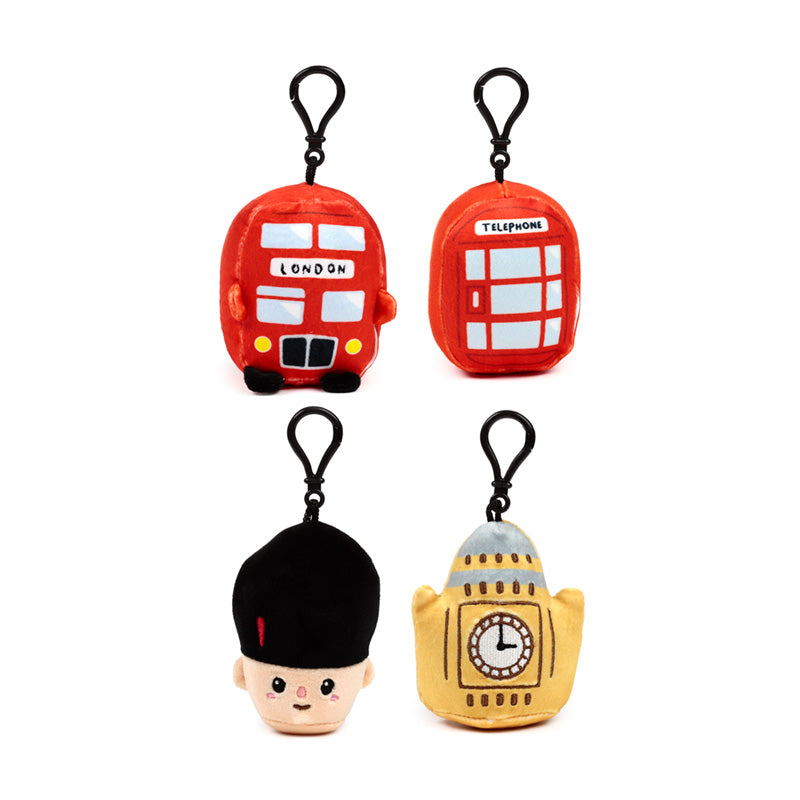 Close-up of Squidglys Plush Mini Keyring